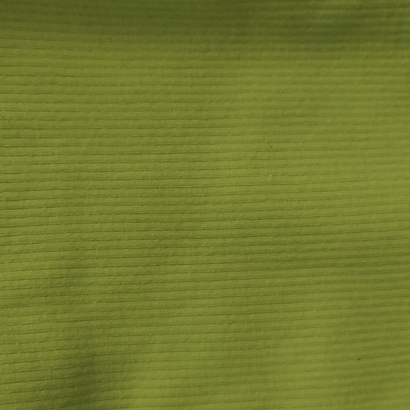 BAR III Neon Yellow Long Sleeve Mockneck Cutout Cropped Ribbed Top - Picture 4 of 11